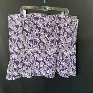Rip Skirt Purple Floral Womens Size XXL Surf Beach Pool Wear